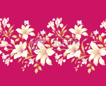 百合 花卉 家紡
