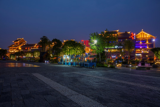 柳州窑埠古镇夜景