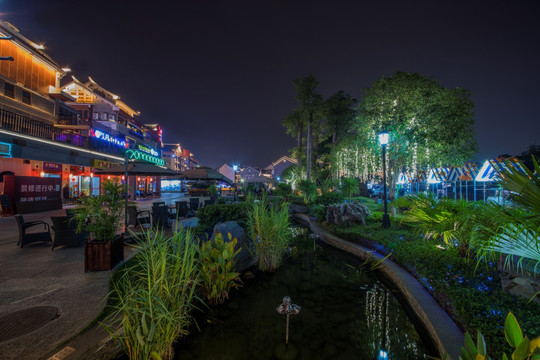 柳州窑埠古镇夜景