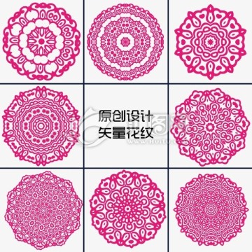 矢量原創(chuàng)花紋