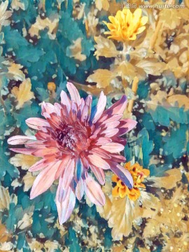 油畫花卉無(wú)框裝飾畫