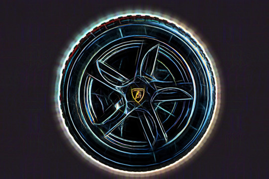 汽車光影線條