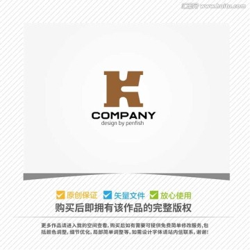 字母K創(chuàng)意logo