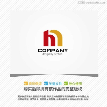 字母HN組合LOGO