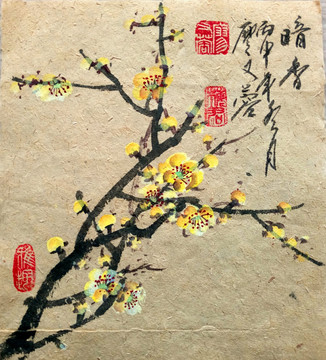 中國畫梅花