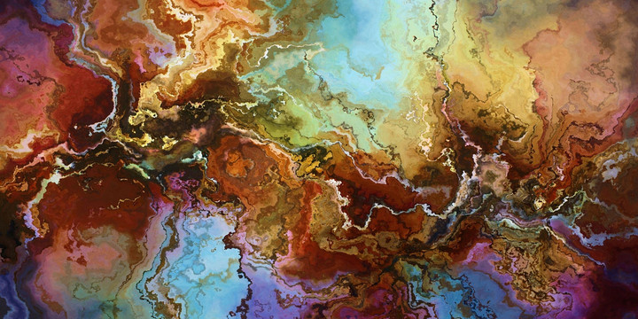 抽象油畫