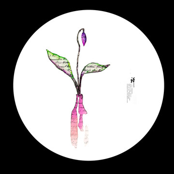 復(fù)古花裝飾畫