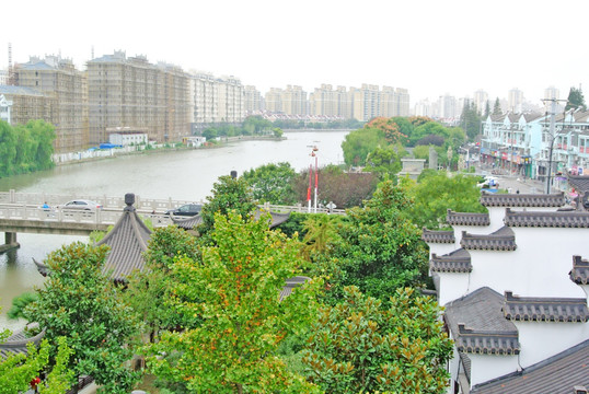 泗泾老街 中式照壁 徽派建筑