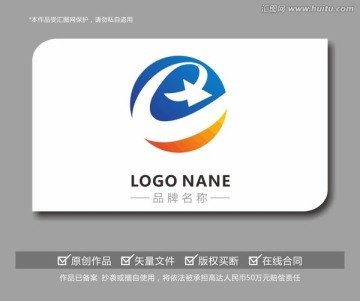 字母e C O创意LOGO设计