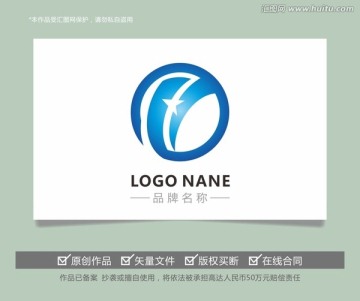 字母OTH广告通讯科技LOGO