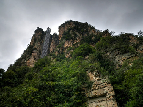 湖南张家界袁家界景区 百龙天梯