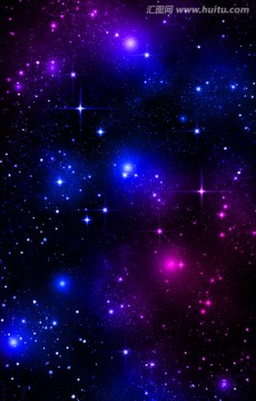 星空  藍(lán)紫色星空背景