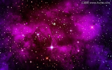 星空 紫色星空背景