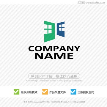 门窗材料 LOGO设计