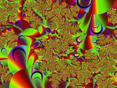 五彩螺旋抽象图案背景