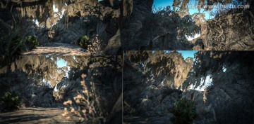 3D場景模型古樹叢林小心迷路