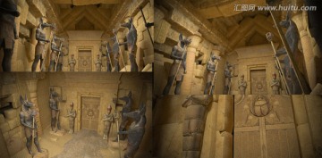 3D模型盜墓迷城埃及神殿之甬道