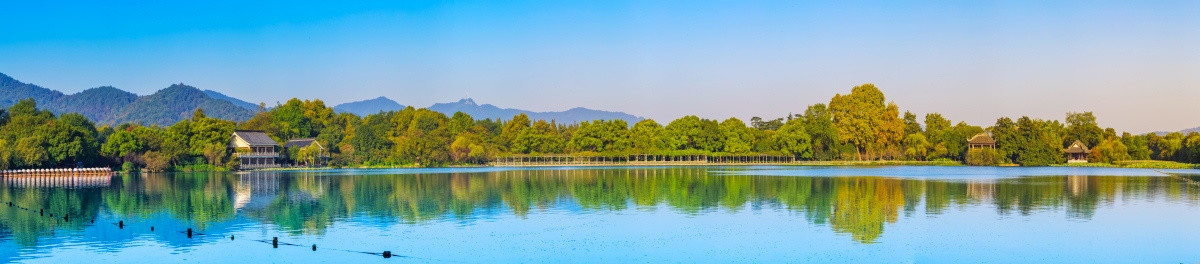 杭州西湖风光全景  大画幅