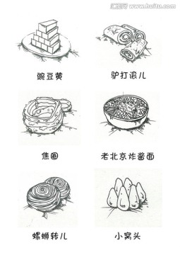 手繪北京小吃