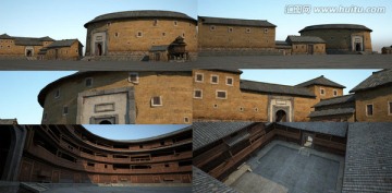 3D模型民居客家圍屋土樓