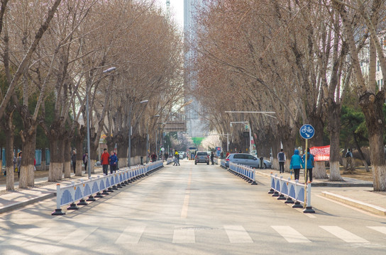 东北大学 冬季校园 小西门