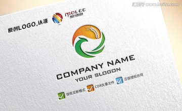 凤凰农业粮食LOGO设计