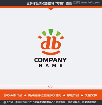 卡通笑臉幼兒園LOGO
