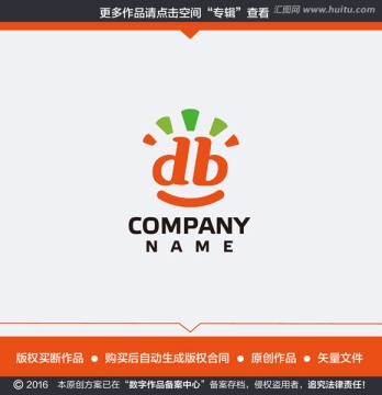 卡通笑脸幼儿园LOGO