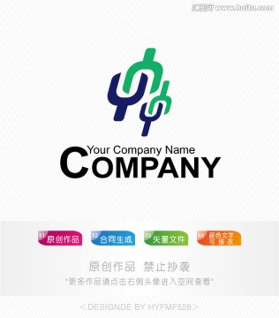 Y字logo 标志设计 商标