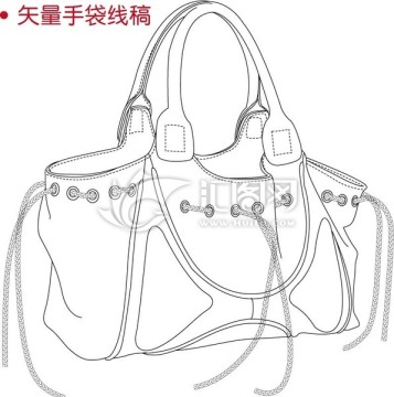 手袋線稿