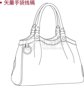 手袋線稿