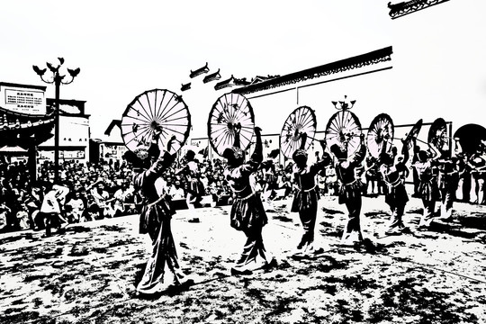 鄉(xiāng)村大舞臺素描