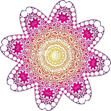 曼陀羅花紋