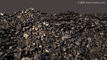 碎石地面3d模型精品