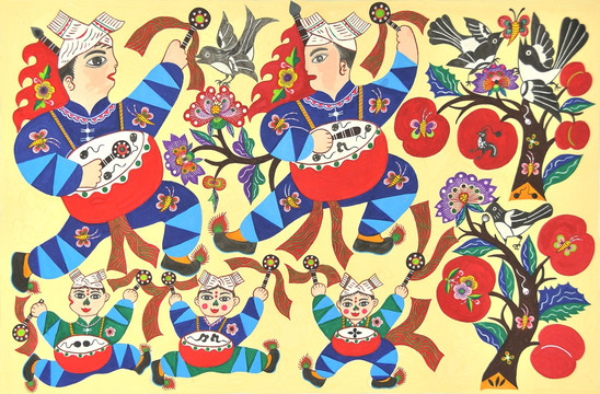 洛川蹩鼓 原圖不分層