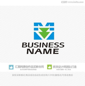 M字母 LOGO设计