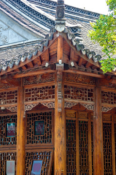 木雕古建筑