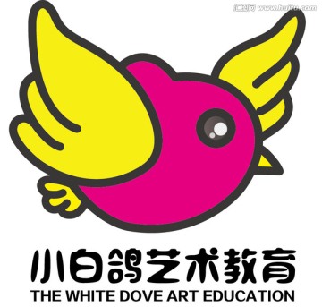小白鸽logo设计