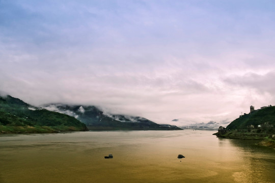 瞿塘峡风光