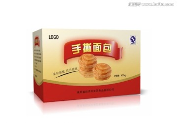 手撕面包包裝設(shè)計(jì)展開(kāi)圖