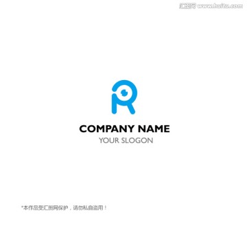 R 眼睛標志
