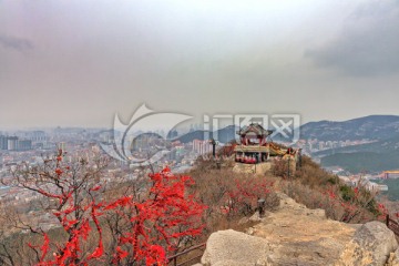 千佛山顶鸟瞰济南