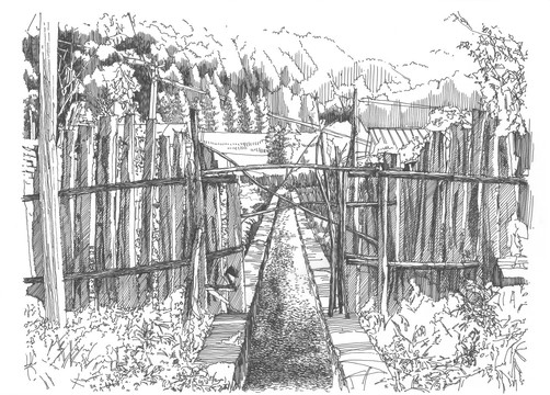 東北俄式民居共享庭院
