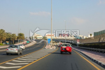 迪拜街景 迪拜城市建筑 迪拜