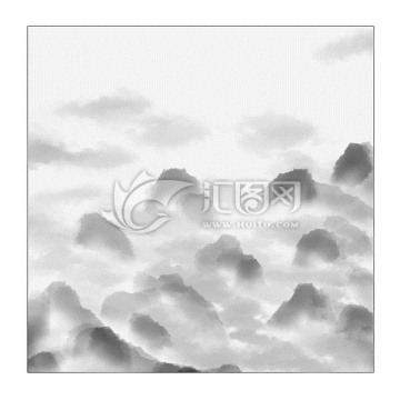 水墨山水畫 古風裝飾畫