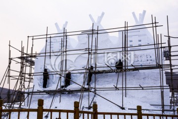 雪雕建筑