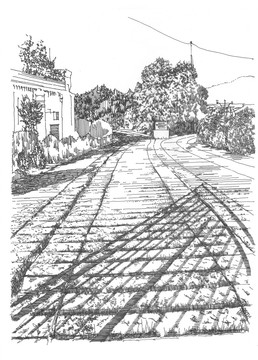 中東鐵路機車庫院落
