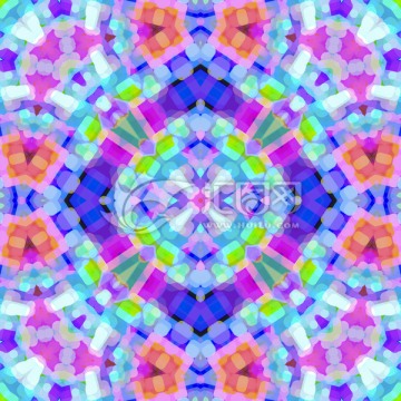 拼花花型抽象背景