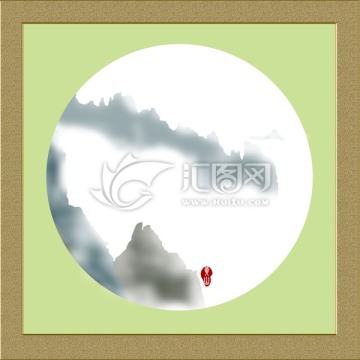 水墨黃山