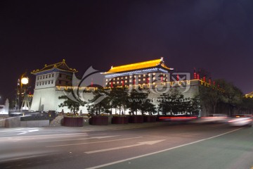 西安永寧門城墻夜景